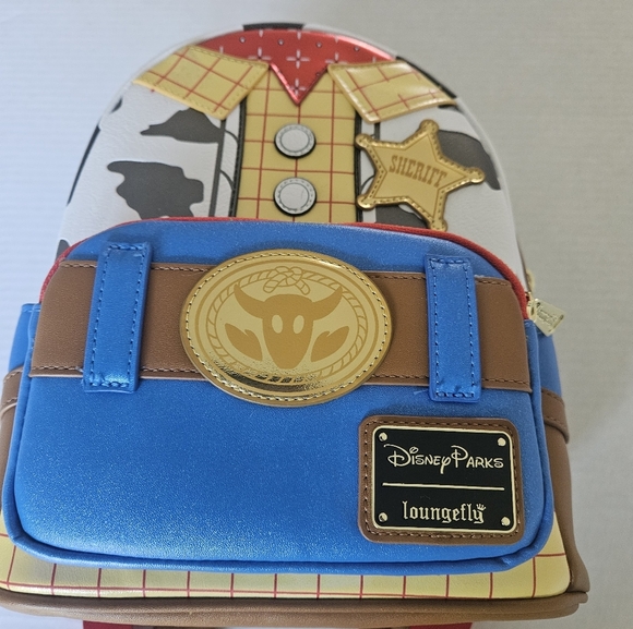 Disney x Loungefly Toy Story Sheriff Woody Mini Backpack NWOT - Picture 2 of 11